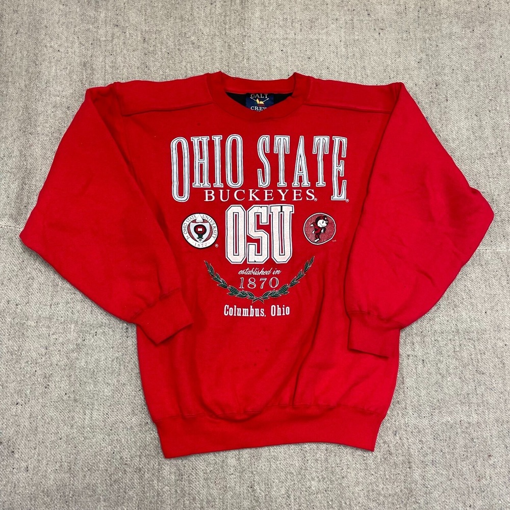 vintage‎ Ohio state Buckeyes sweatshirt mens medium red 1990s NCAA football.